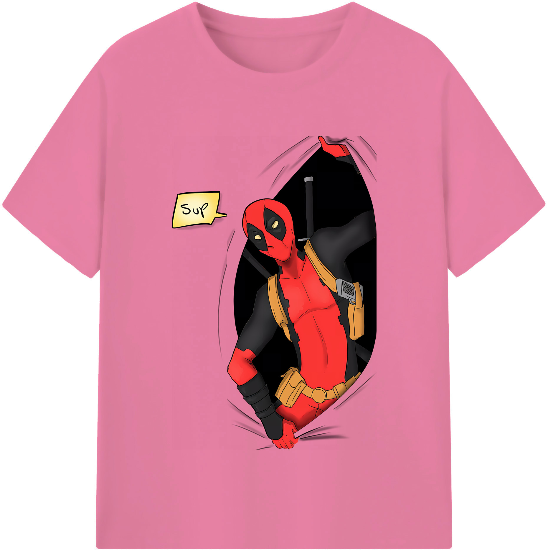 （画像用） Deadpool デッドプール 綿100％半袖Tシャツ（フロントプリント）